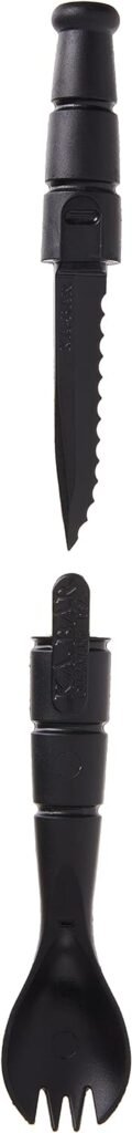 Ka-Bar Tactical Spork (Spoon Fork Knife) Tool 9909 Black, 1 Pack